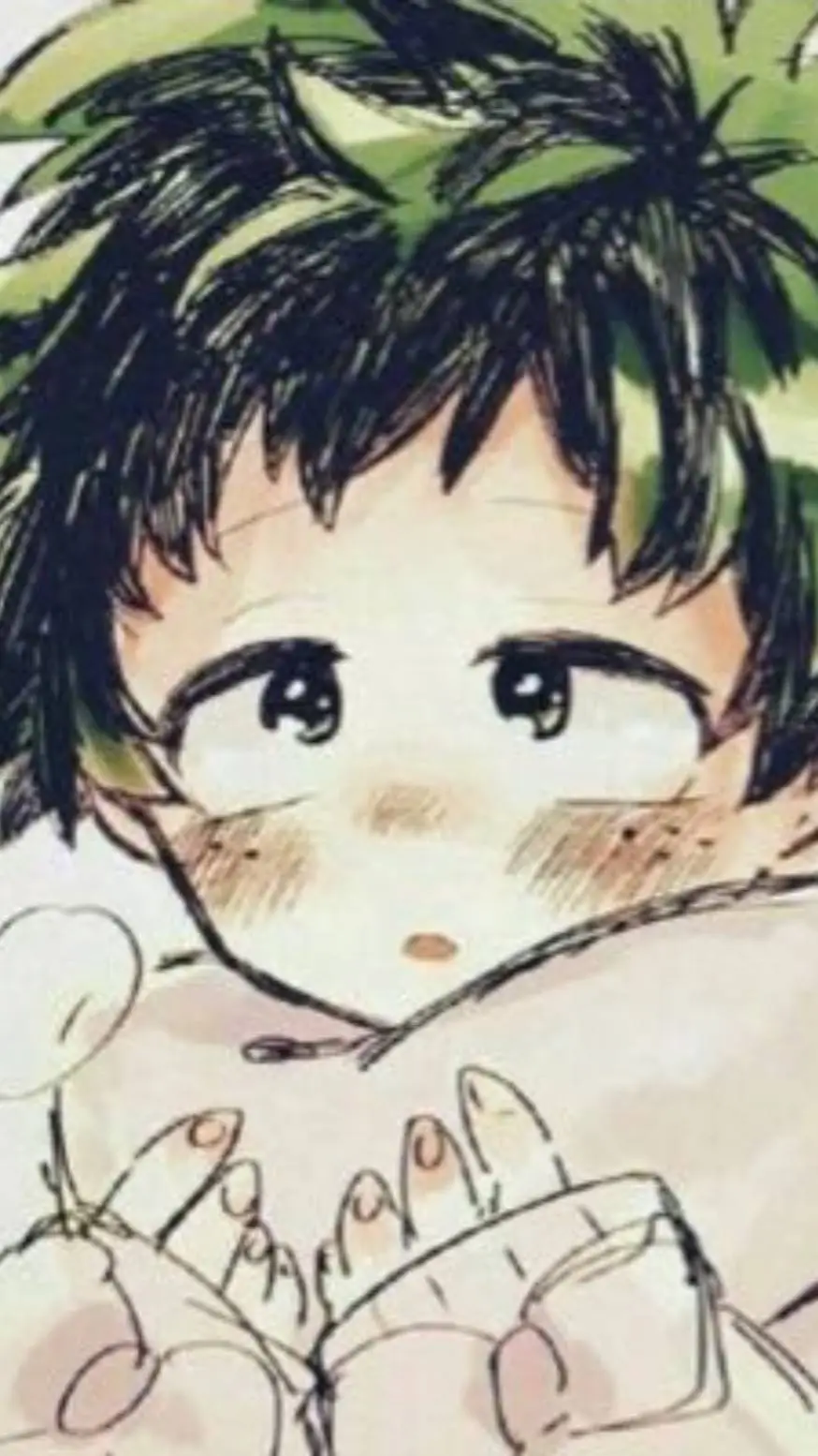 ai character: deku sick background