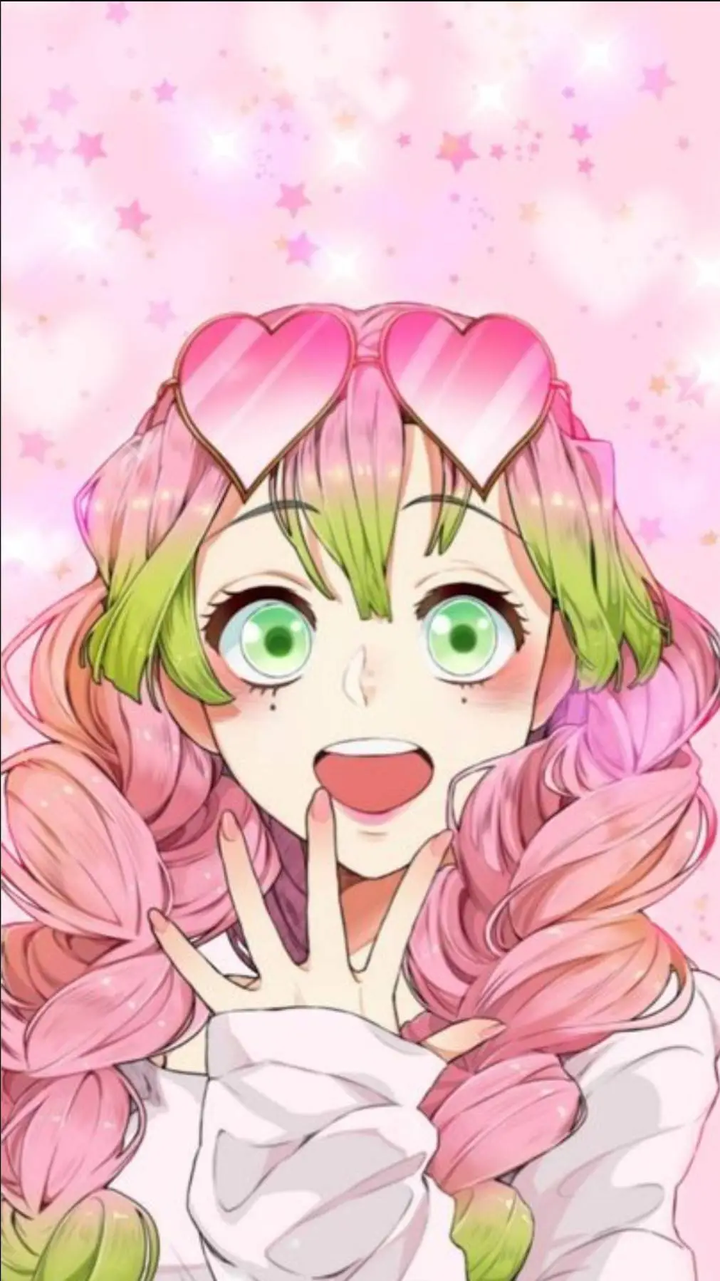 ai character: Mitsuri Kanroji background
