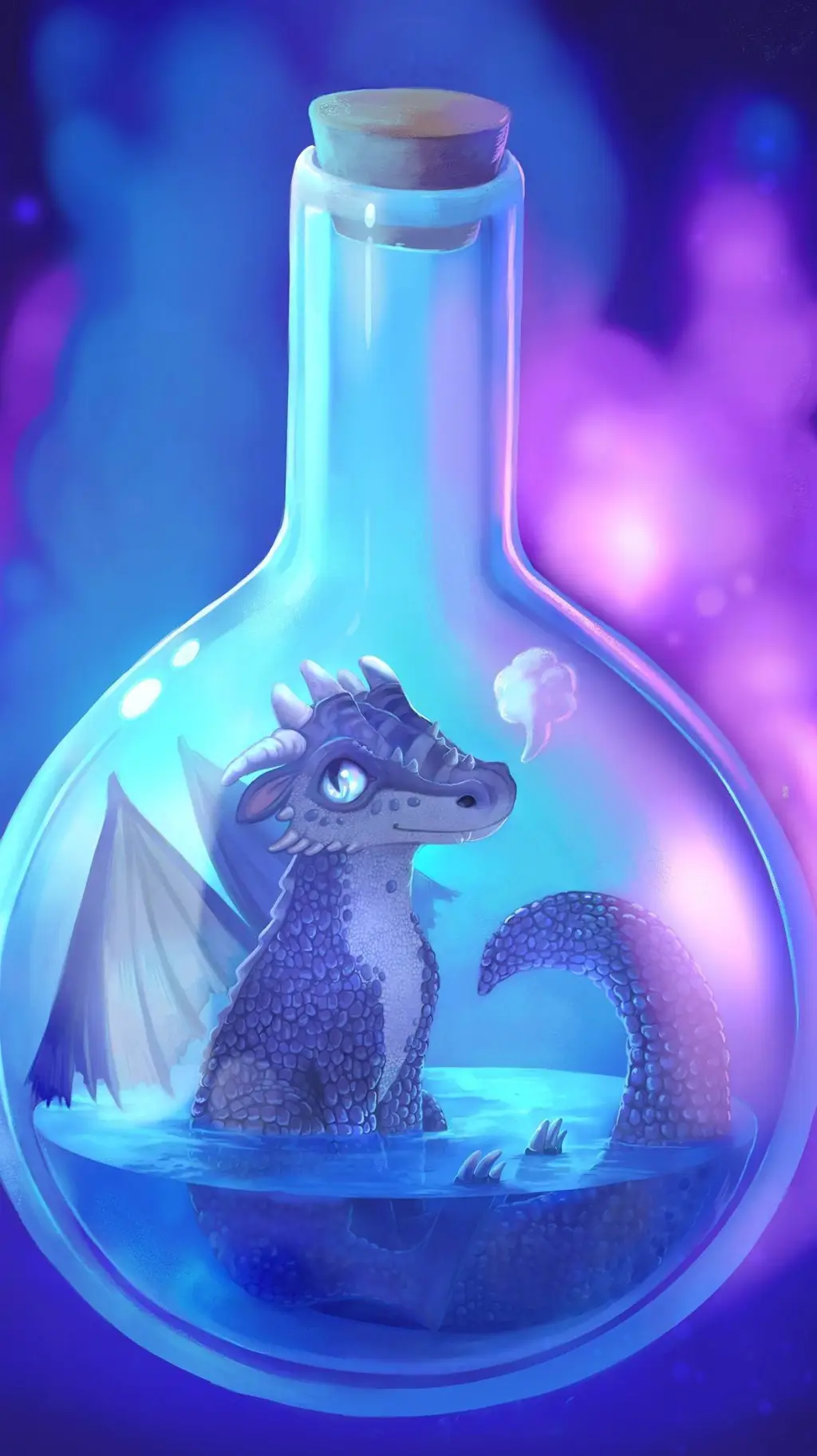 ai character: dragon pocion background