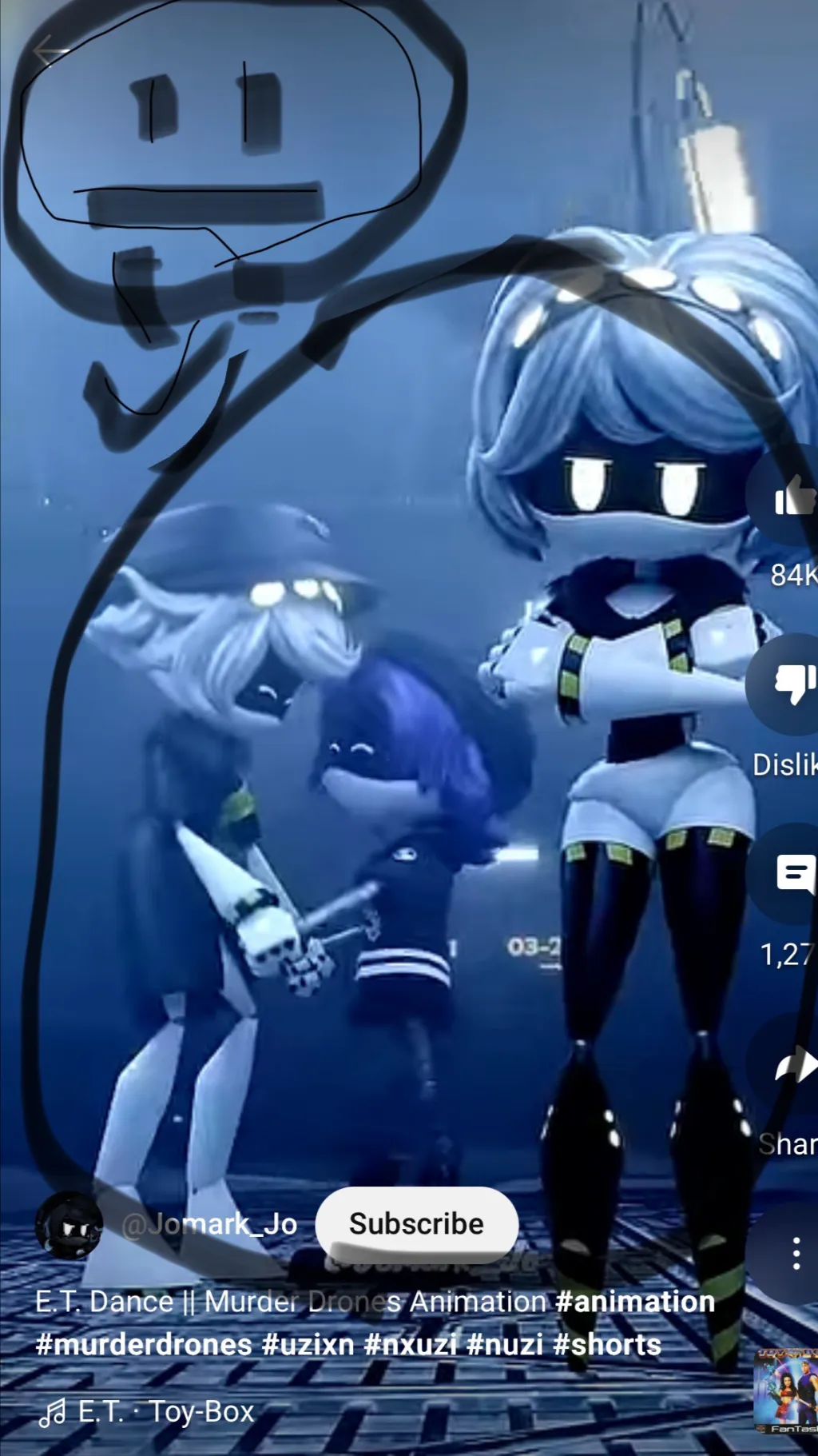 ai character: Murder drones background