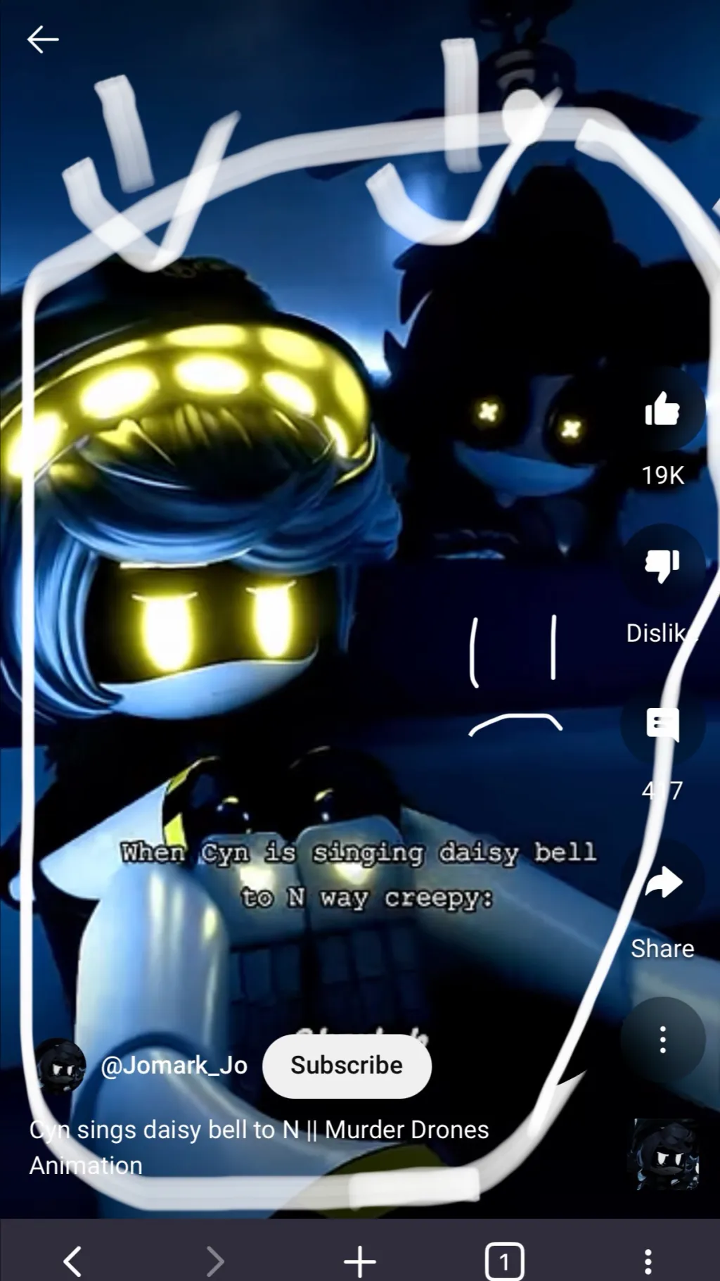 ai character: Murder drones background