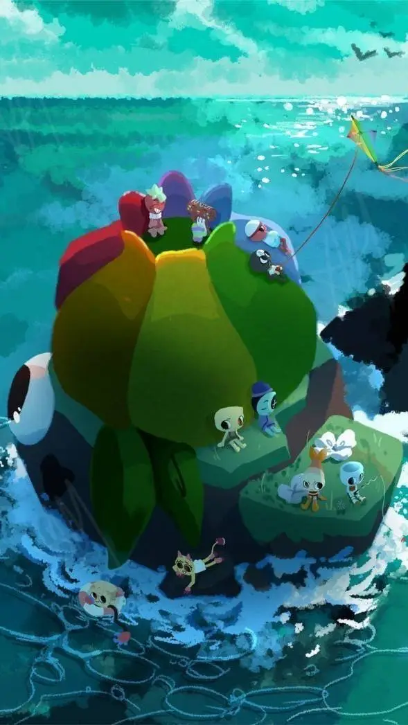 ai character: Dandys world!!(DW) background