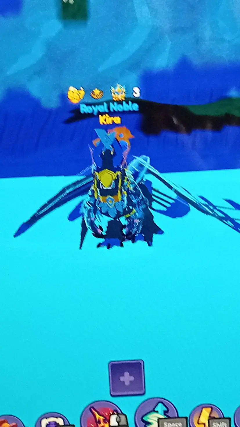 ai character: CYAN background