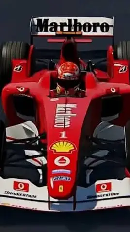 ai character: Ferrari F2004 background