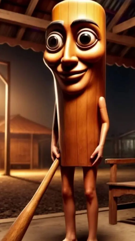 ai character: tung tung sahur background