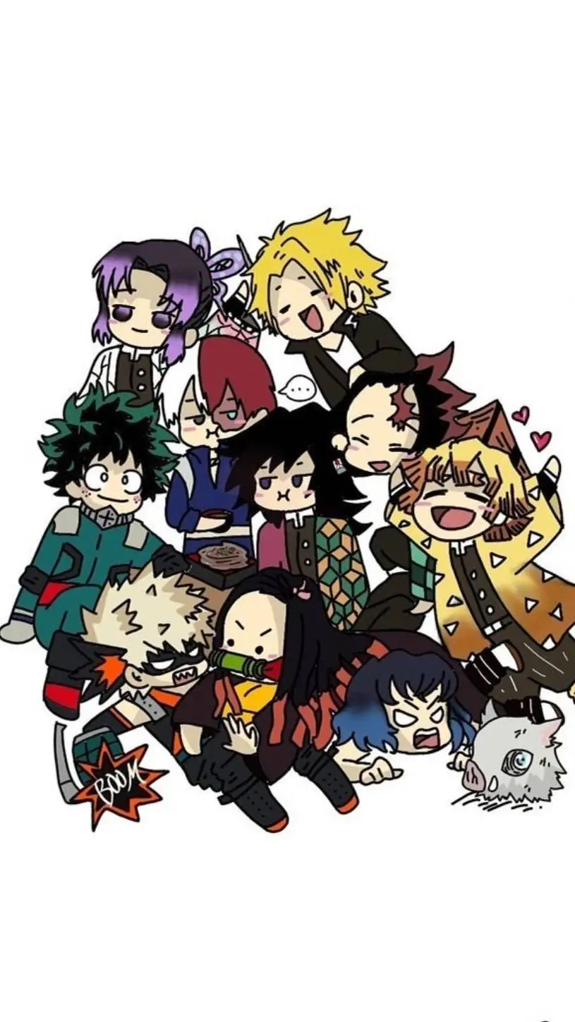 ai character: Mha X Kny ✨️🤍 background