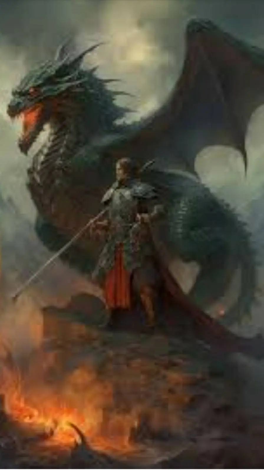ai character: DRAGON SLAYER LEO! background