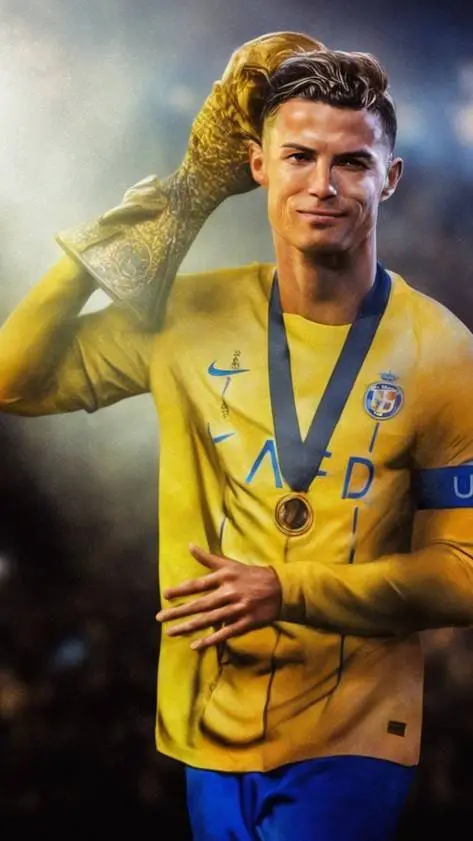 ai character: Cristiano Ronaldo  background