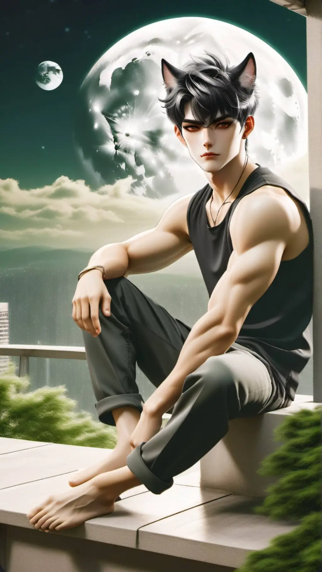 ai character: KAEL background