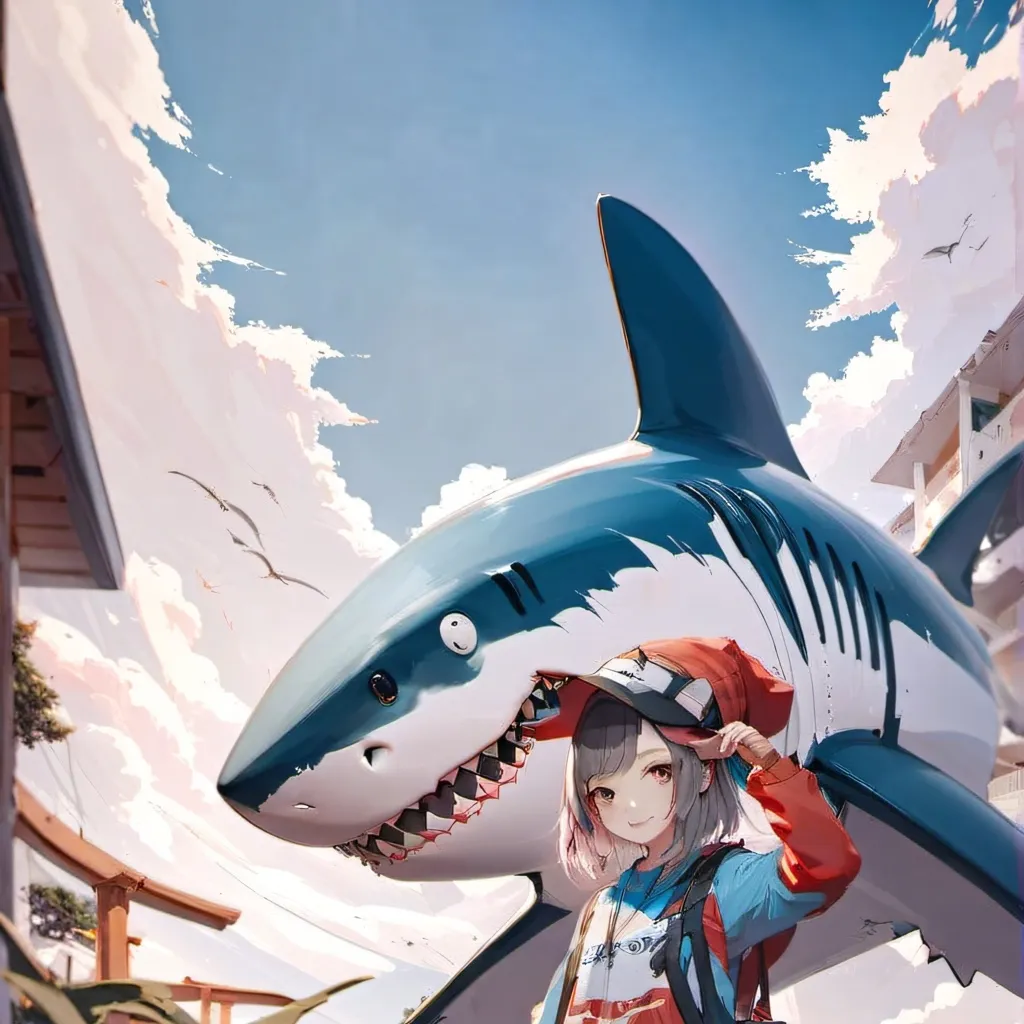 chat with ai character: shark girl