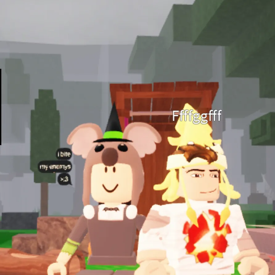 chat with ai character: 99 nights/kids to!