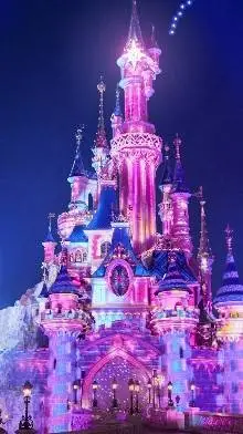 ai character: M.H.A. Disneyland background
