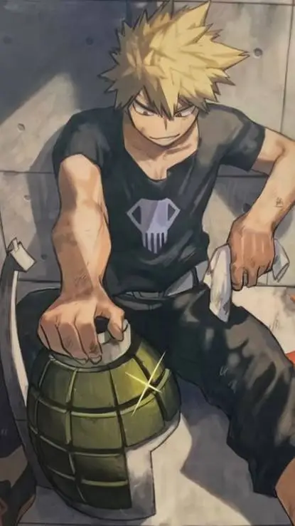 ai character: Bakugo {♥︎‿♥︎} background
