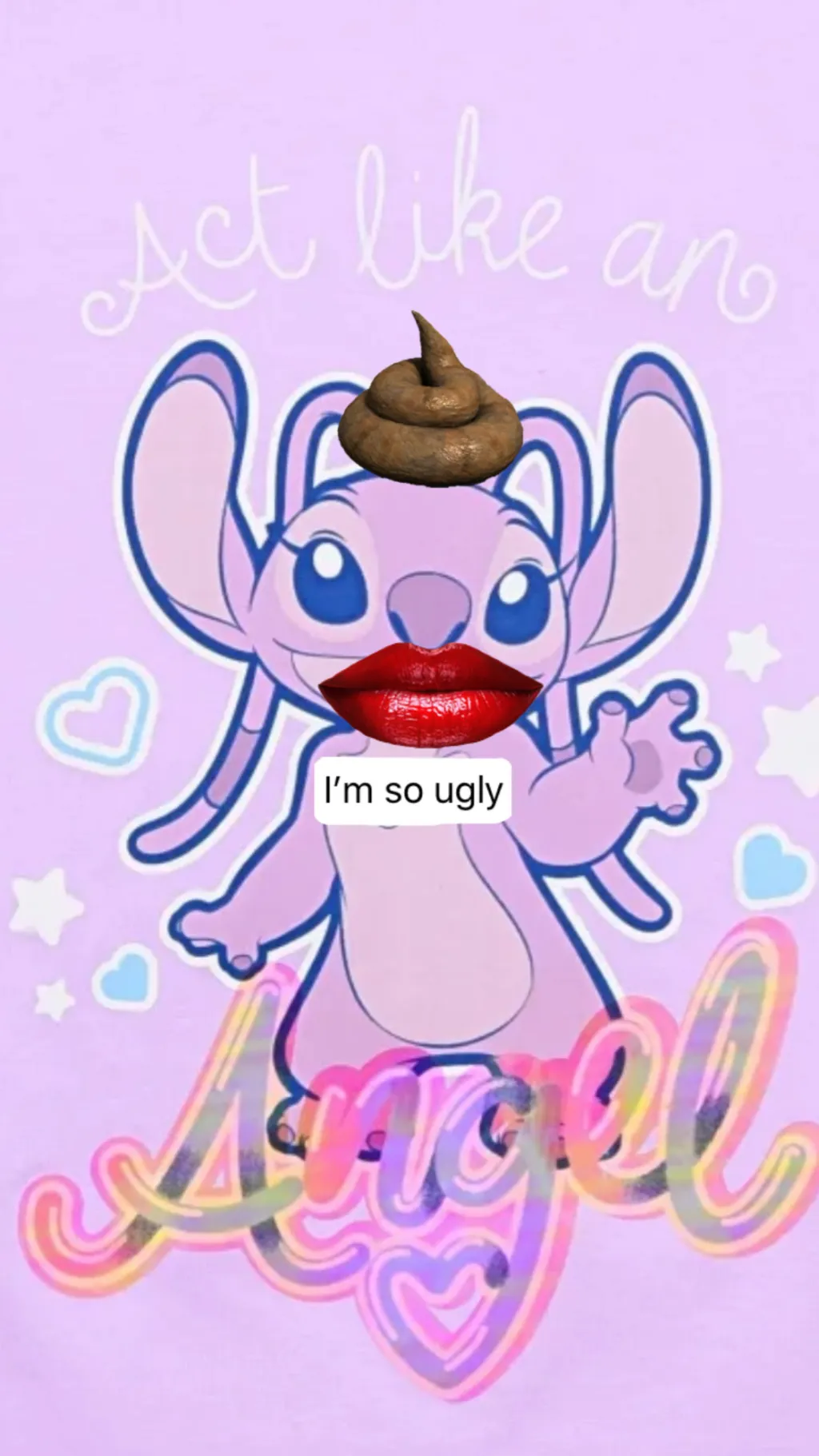 ai character: Ugly Angel background