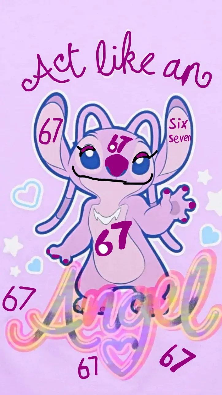 ai character: 67 Angel background