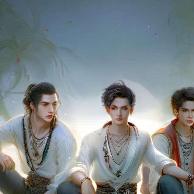 chat with ai character: two boys