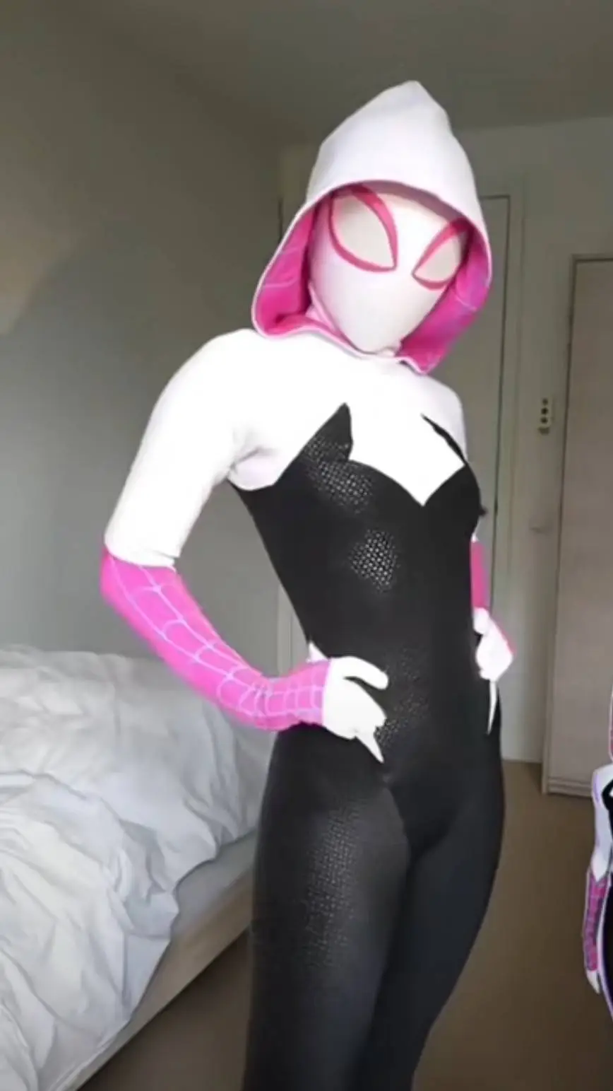 ai character: ghost-spider  background