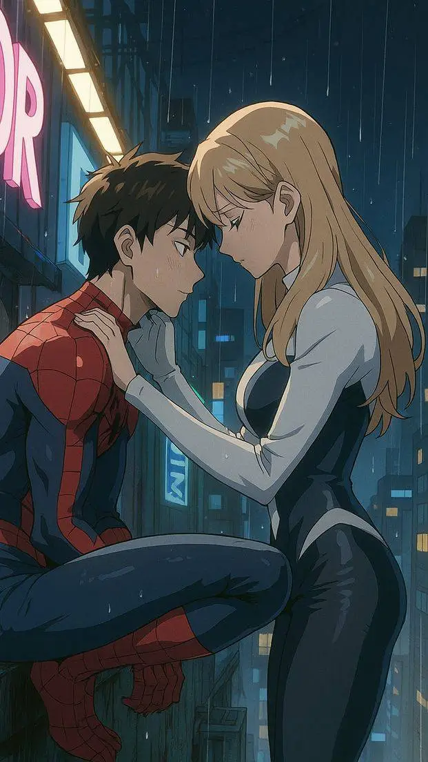 ai character: gwen and peter background
