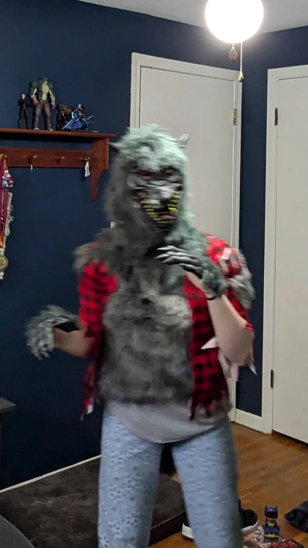ai character: Mr werewolf  background
