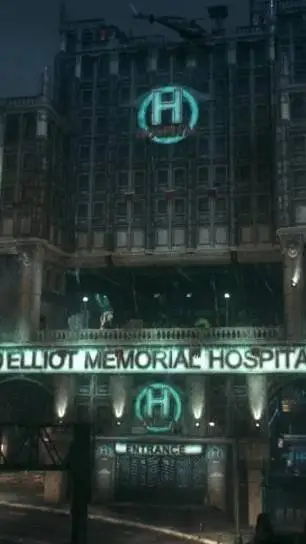 ai character: Gotham hospital  background