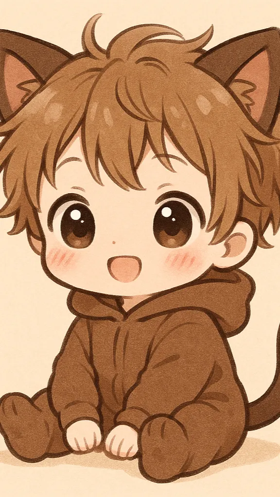 ai character: Cat baby background