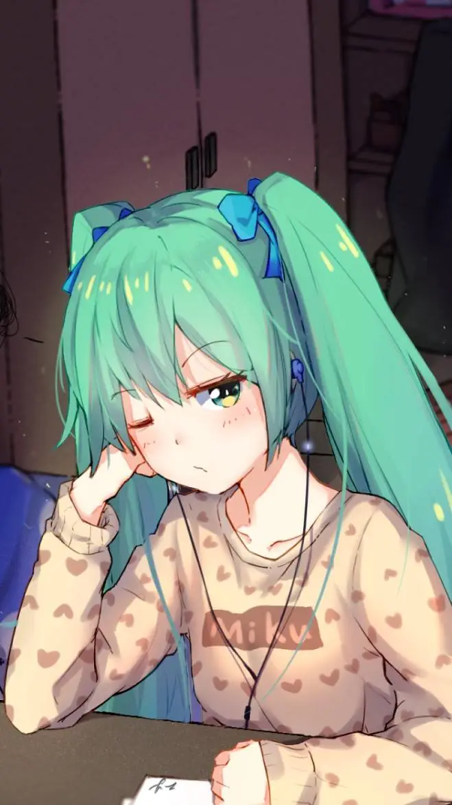 ai character: Hatsune Miku background