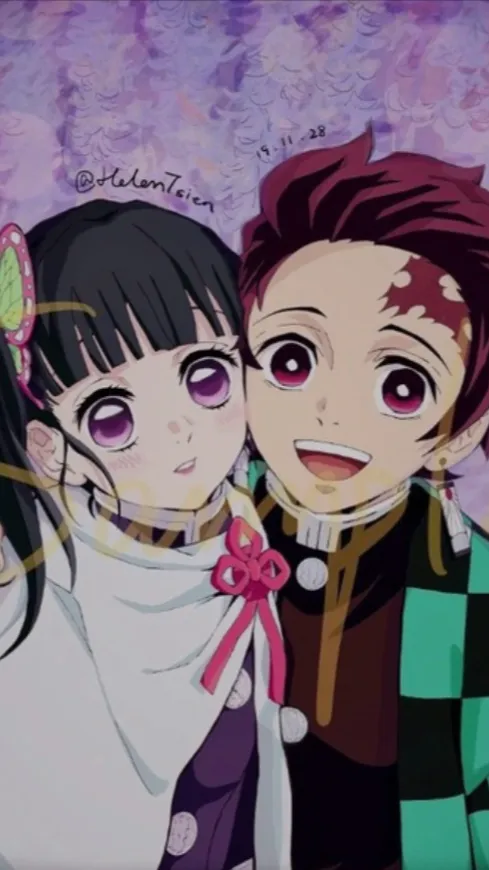 ai character: Tanjiro and kanao  background