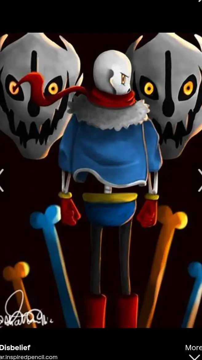 ai character: Papyrus :3 background