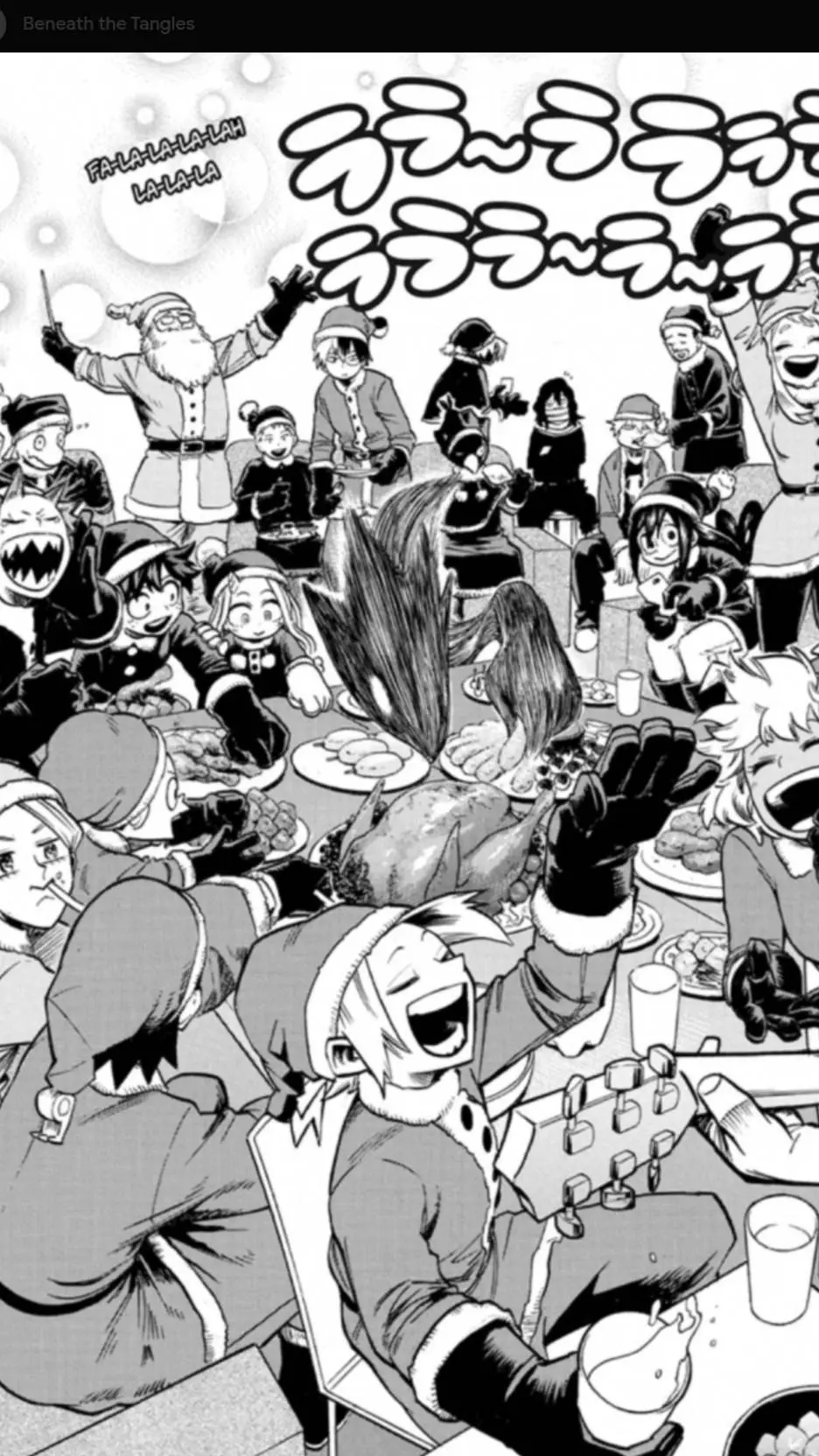 ai character: Mha Christmas >:3 background