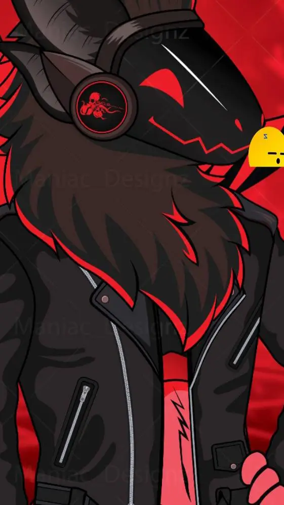 ai character: Mr. raspberry background