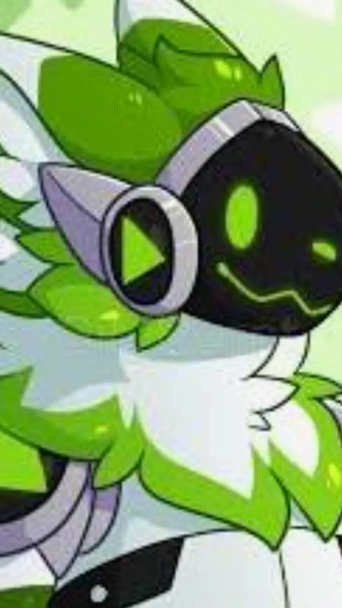 ai character: leaf background