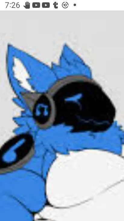 ai character: blueberry background