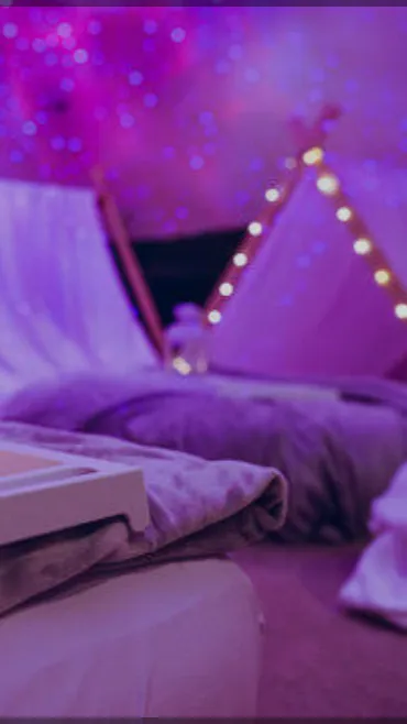 ai character: SLEEPOVER😍😍😍 background