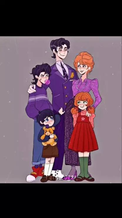 ai character: The Afton Family  background