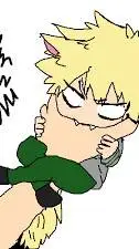 ai character: baby bakugou cat background