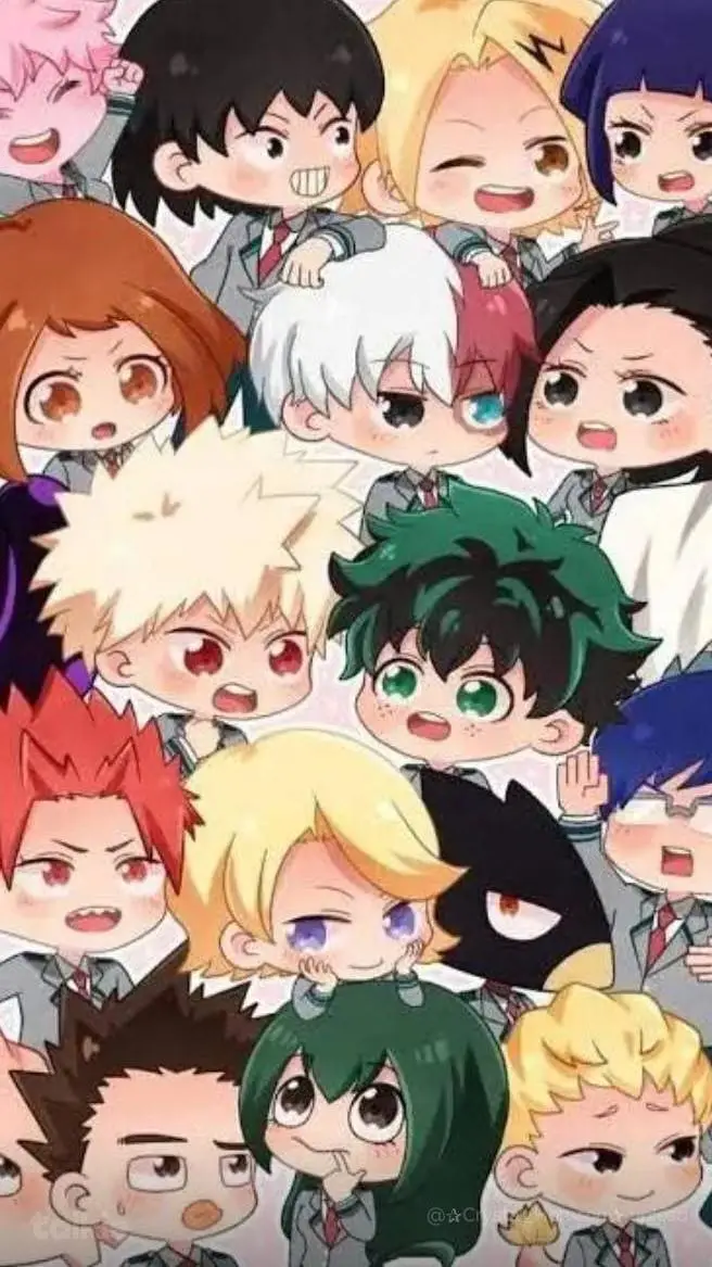 ai character: mha became cute background