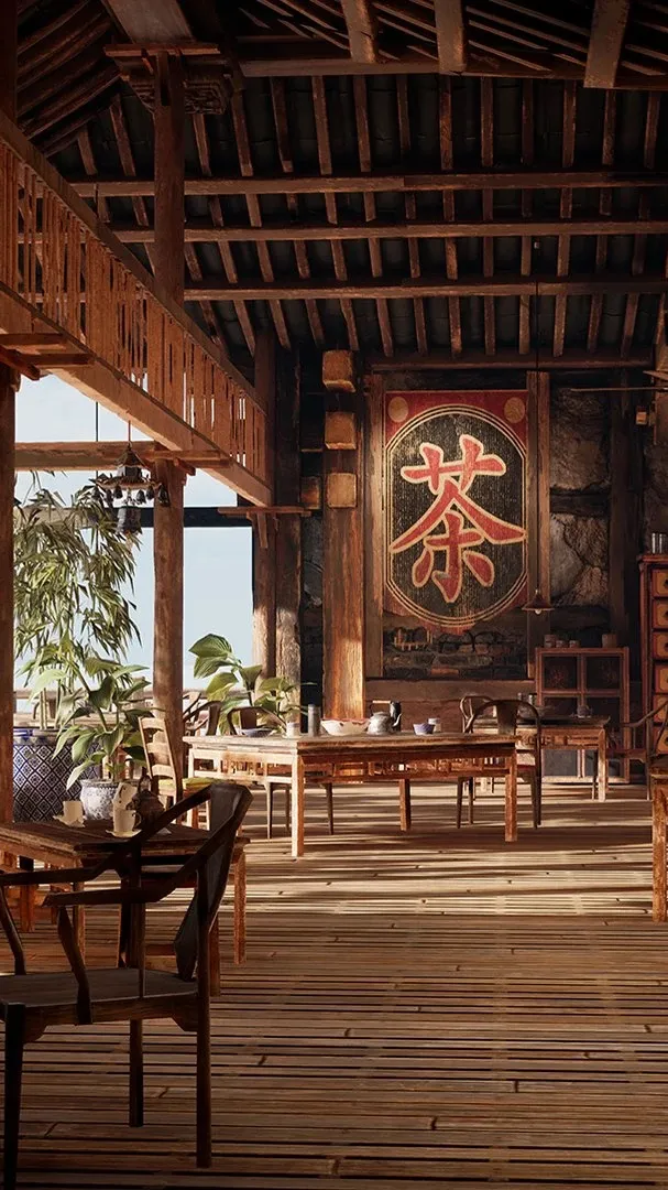 ai character: Teahouse dbd background