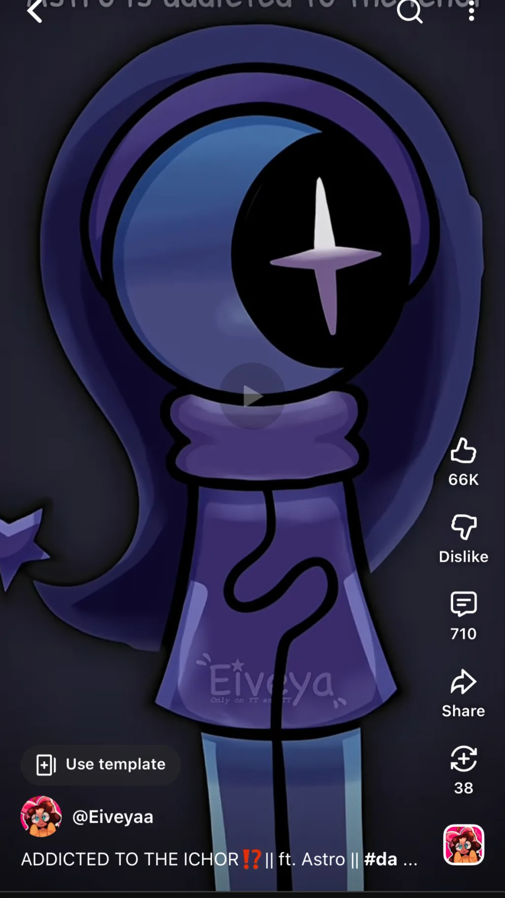 ai character: Astro filng things background