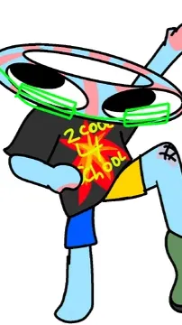 ai character: Toons grandmahouse background