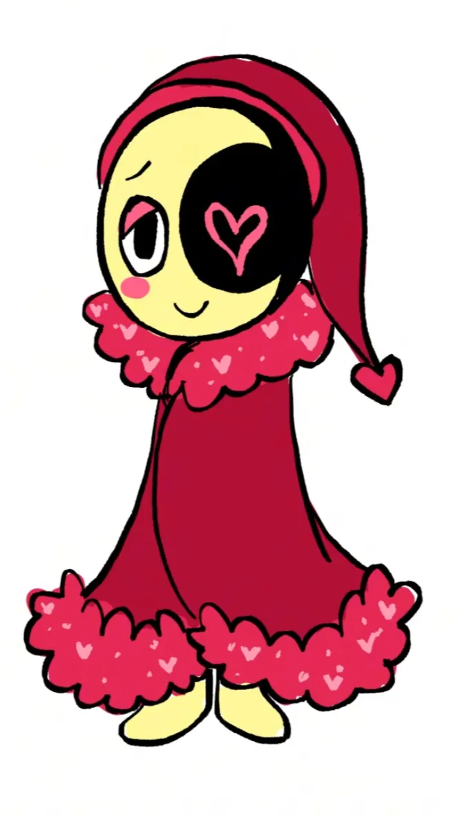 ai character: Astro valentine background