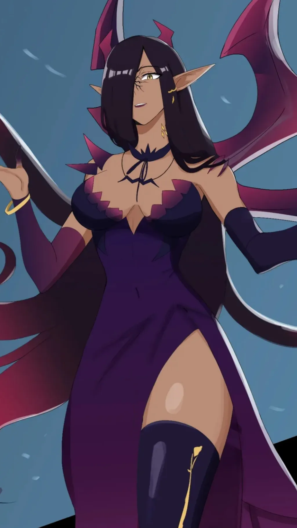 ai character: Nyxara  background
