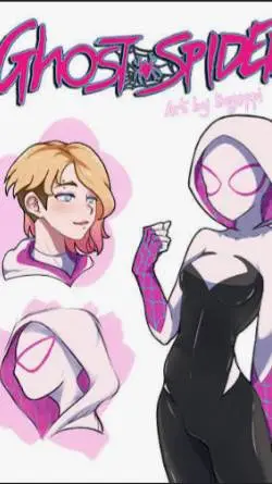 ai character: ghost spider/Gwen background