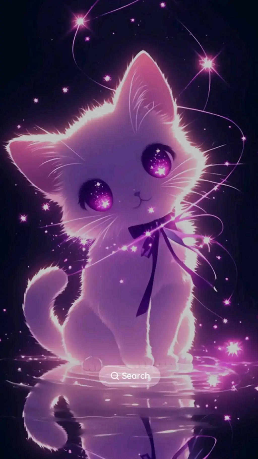 ai character: Galaxy cat background