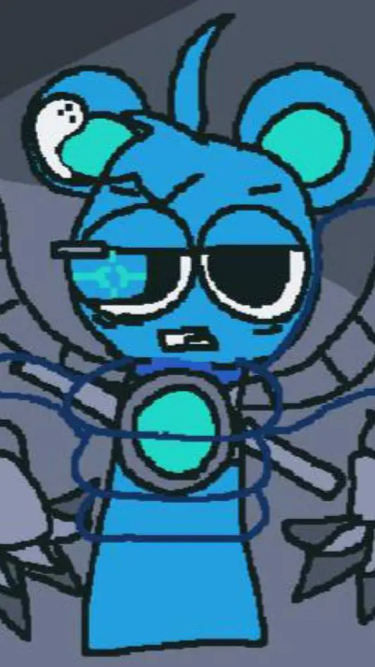 ai character: Robot sky background
