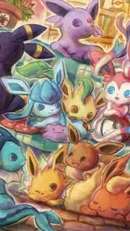 ai character: eeveelution! background