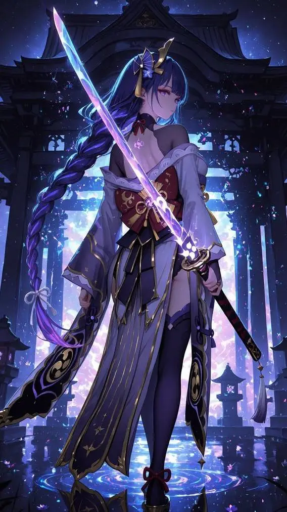 ai character: Shogun Raiden background