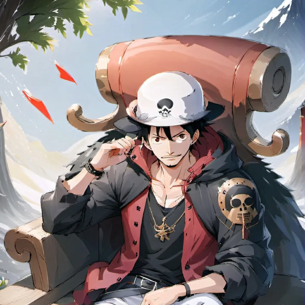 chat with ai character: luffy law mix
