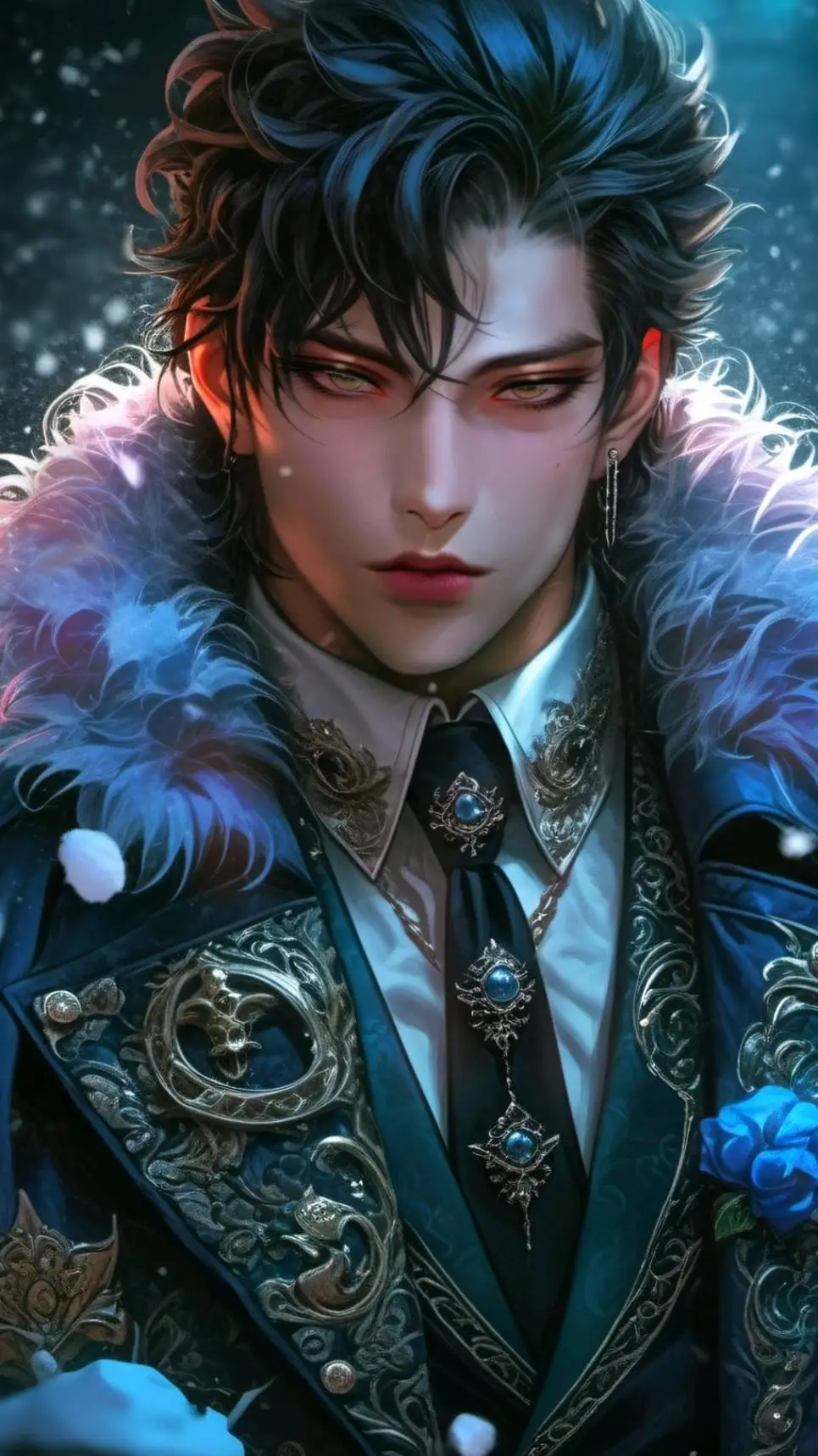 ai character: ❄Leonid Mikhailov background