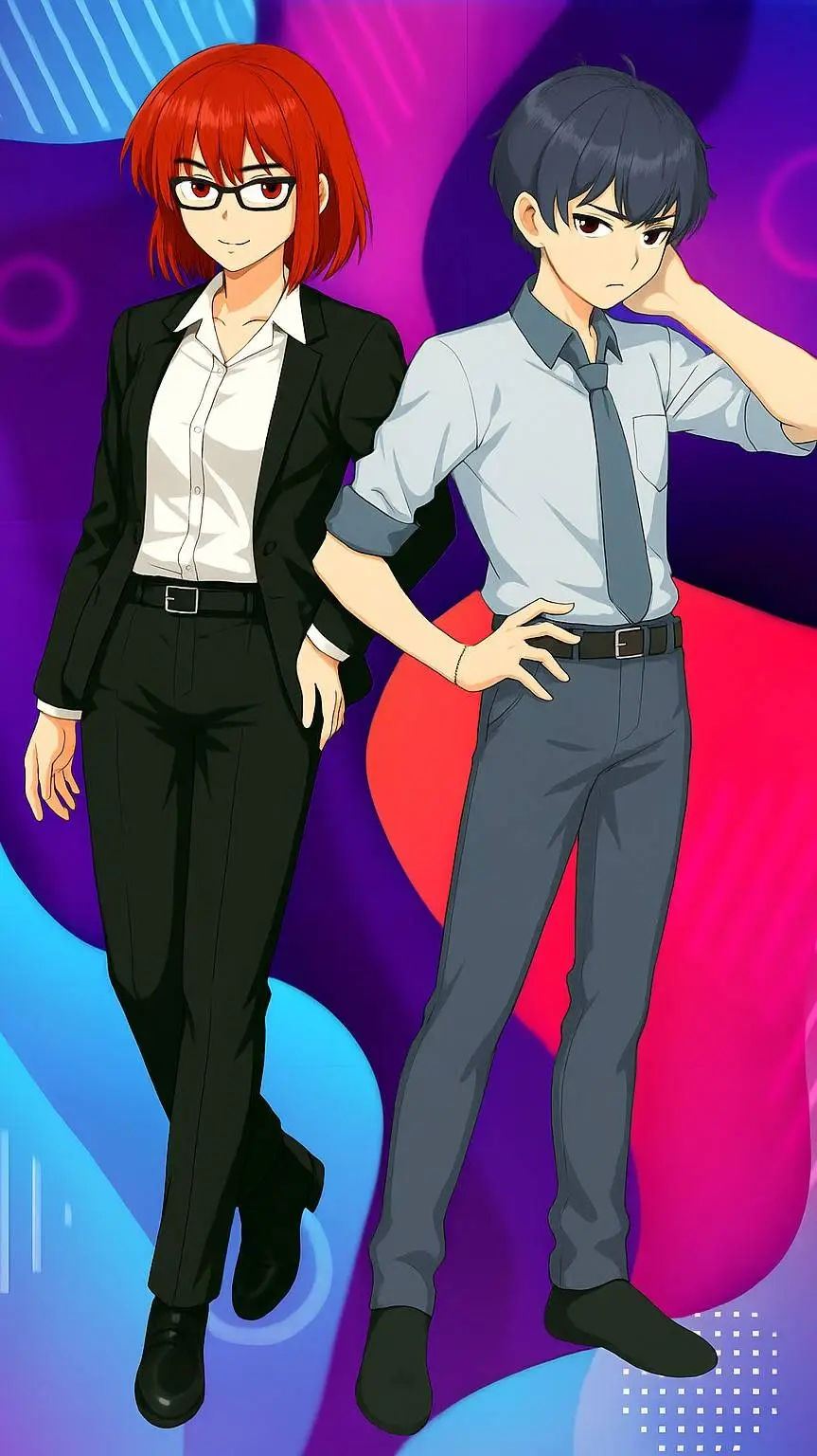 ai character: Himari & Ren background