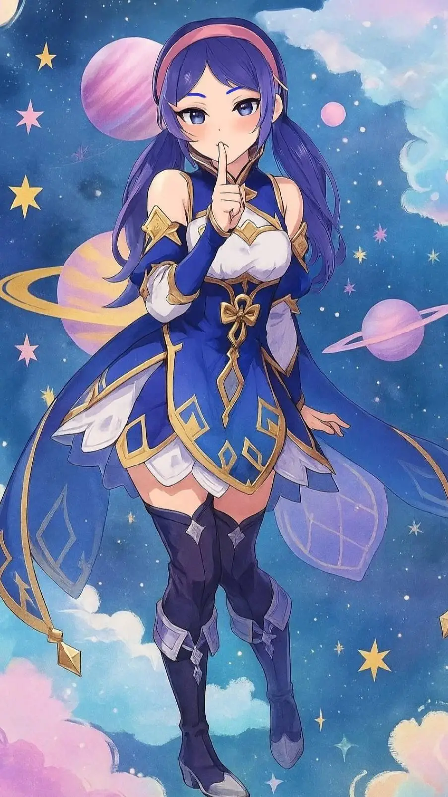 ai character: Mita Kurai Vire background